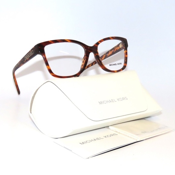 Michael Kors Orlando MK4082 3669 54 Transparent Brown Tortoise Eyeglasses 4082 - Picture 5 of 7